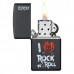 ΑΝΑΠΤΗΡΑΣ ZIPPO BLACK "I LOVE ROCK N' ROLL"