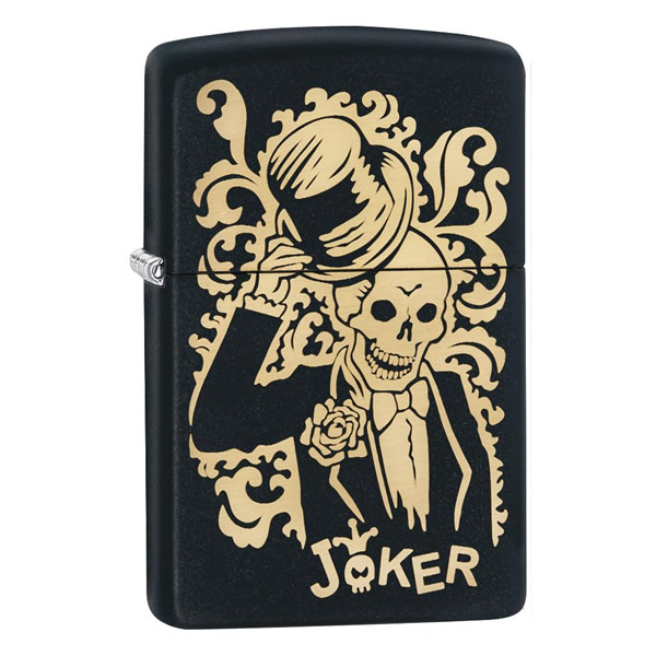 ΑΝΑΠΤΗΡΑΣ ZIPPO BLACK MATTE JOKER