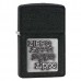 ΑΝΑΠΤΗΡΑΣ ZIPPO BLACK CRACKLE SILVER ZIPPO LOGO
