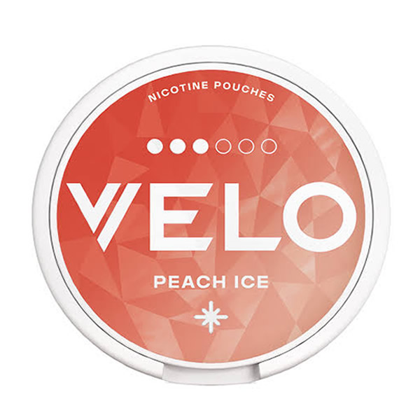 VELO PEACH ICE NICOTINE POUCHES 8mg
