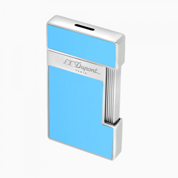 ΑΝΑΠΤΗΡΑΣ S.T. DUPONT SLIMMY LACQUER BLUE LIGHT SILVER