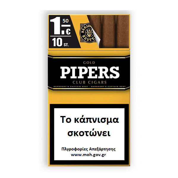 PIPERS CIGARS GOLD 10's