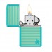 ΑΝΑΠΤΗΡΑΣ ZIPPO FLAT TURQUOISE DESIGN