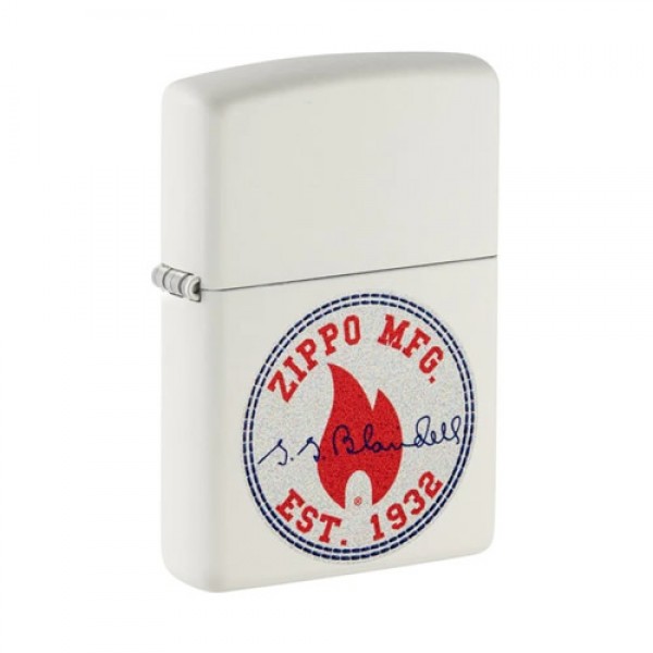 LIGHTER ZIPPO WHITE MATTE DESIGN
